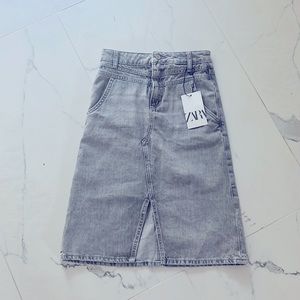 NWT Zara jean skirt